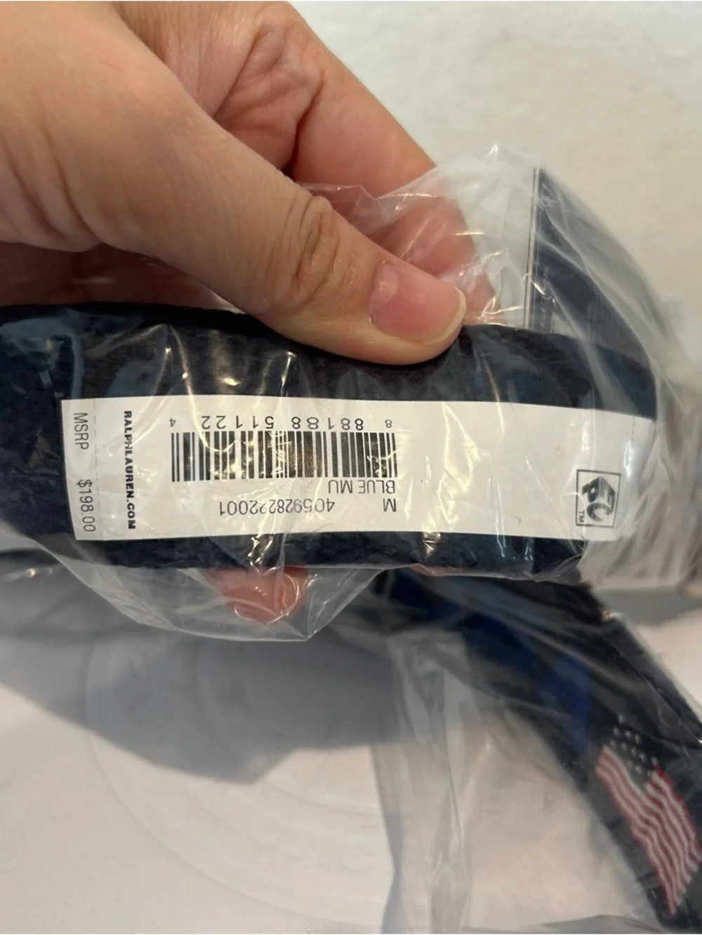NWT Polo RL Blue Team USA 2024 Summer Olympics Closing Ceremony Belt, Size M
